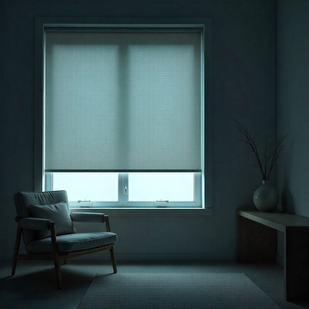 Acoustic blinds creating peaceful home environment